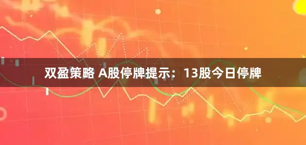 双盈策略 A股停牌提示：13股今日停牌